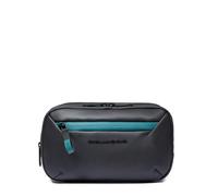 PIQUADRO - wasserdichte Kosmetiktasche für Herren - Strapazierfähiges Material - Farbe: Schwarz - Herren