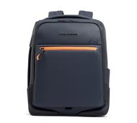 Piquadro Wasserfester Laptop Reiserucksack 15,6" Mann Stoff blau