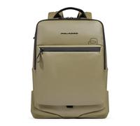 Piquadro Wasserfester Laptop-Rucksack 15,6" Mann Stoff khaki