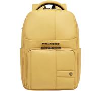 Piquadro Wasserfester Reiserucksack mit Laptop-Fach 15,6" Mann Stoff gelb