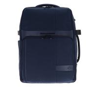 Piquadro Reiserucksack Wollem 47 cm aus Stoff und Leder Laptopfach 15,6" Blau