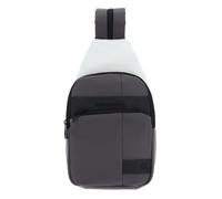 PIQUADRO Wollem Rubber Sling Bag Grigio / Nero