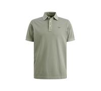 Poloshirt PME LEGEND "Short sleeve polo pique garment dyed", Herren, Gr. M, iceberg grün, Jersey, Obermaterial: 100% Baumwolle, bestickt, regular fit normal, ohne Ausschnitt, Shirts, mit Logo Stickere