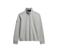 Piqué Hoodie mit Reißverschlusskragen Superdry Core Grau L