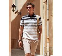 Piqué-Polo in garngefärbten Streifenverlauf