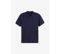 Poloshirt BONPRIX "Piqué-Poloshirt aus reiner Baumwolle", Damen, Gr. 56/58 (XL), blau (dunkelblau), Obermaterial: 100% Baumwolle, regular fit, Shirts, Piqué-Poloshirt aus reiner Baumwolle (25712928-56