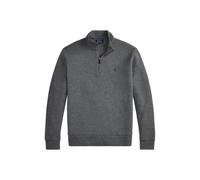 Piqué-Pullover mit Viertelreißverschluss S Grey