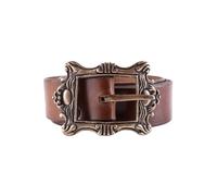 Battle-Merchant Piratengürtel, braun, mit Messingschnalle