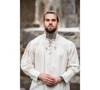 Piratenhemd "Claude" mit geschnürten Manschetten Natur XL