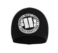 Pit Bull West Coast Beanie Big Logo Winter-Strickmütze für Herren Schwarz