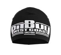 Pit Bull West Coast Herren Mütze Classic Boxing, Wintermütze, Sportmütze, Beanie, Schwarz-Weiß