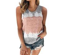 Pitashe Damen Tops Damen Criss Cross Bunt 3D Print Racerback Sport Weste Cami Top T-Shirt 3D Print Gothic mehrfache Träger Sleeveless Hemd Weste Trägershirts Bandagen Ärmellos Strappy Tank Bluse