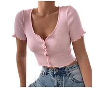 Pitashe Damen Tops Frauen 3D Schädel Printed Sommer Tank Tops, 2020 Damen Mode Sommer Herbst Frauen Damen Drucken Aus der Schulter Hemd Kurzarm Beiläufige Tops Bluse