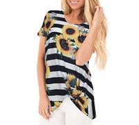 Pitashe Damen Tops Freizeit Feder Drucken Rundhals Kurzarm Damen Sommer T-Shirts Weste Crop Top Tank Top Mode Party Oberteile Blusen Camisole Hemd Bekleidung Vest Bauchfrei Tunika Women Shirts Tops