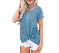 Pitashe Damen Tops Mode Freizeit Einfarbig Baumwolle Kreuz V-Ausschnitt Damen Sommer T-Shirts Crop Top Weste Tank Top Party Oberteile Blusen Camisole Hemd Bekleidung Vest Bauchfrei Tunika Shirts Tops