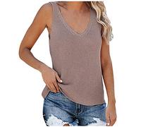 Pitashe Damen Tops Sommer Damen Kurzarm Bluse Lose Spitze Patchwork Cut Out Top Spitze Satin Tank Top Ärmelloses Lässige Tank Bluse Seide Tank Weste Camisole Top Feminino Unterhemd Sommer Tops T-Shirt