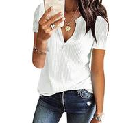 Pitashe Damen Tops Sommer Damen Kurzarm Bluse Lose Spitze Patchwork Cut Out Tops T-Shirt Tunika Einfarbig Neckholder Oberteile Perspektive Top Hemd Streetwear Hemd Streetwear Tee Shirt