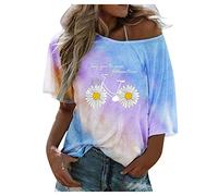 Pitashe Damen Tops Sommer Damen Kurzarm Bluse Lose Spitze Patchwork Cut Out Tops T-Shirt Tunika Einfarbig Neckholder Oberteile Perspektive Top Hemd Streetwear Hemd Streetwear Tee Shirt