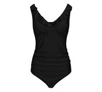 pitashe Umstandsbadeanzug Damen Umstands-Tankini Rüschen Schulterfreie Blume Drucken Sling Einteilige Umstandsbademode Sexy Badeanzüge Schwangerschafts Schwimmanzug Bademode Umstandtankini Bikini Set