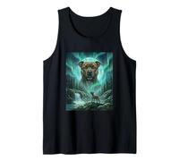 Pitbull Aurora Borealis Northern Lights Hundewald Tank Top
