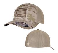 PITBULL Baseballkappe Full Cap Schirmmützen Kappe mit Schirm Herren & Damen USA Die Mütze mit gebogenem Schirm Tarnung S/M