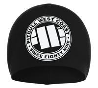 Pit Bull West Coast Beanie Big Logo Winter-Strickmütze für Herren Schwarz