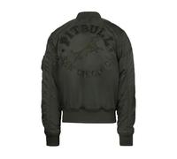 Herrenjacke Pitbull Hacket Washed Bomber dark green