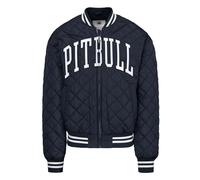 PITBULL - Bomberjacke Herren JUPITER, Übergangsjacke College, Jacke Herren Retro Style, Steppjacke mit Logo, Jacken mit Seitentaschen, Sportliche Jacket, Leicht Pilotenjacke