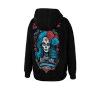 PITBULL Damen Kapuzenpullover Übergroßer Frauen Hoodie im Oversize-Stil Santa-Mu Sweatshirts mit Kapuze Große, auffällige Drucke L