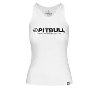 PITBULL Damen Slim Fit Tanktop Spandex 190 Serie in White (DE/NL/SE/PL, Alphanumerisch, M, Regular, Regular, White)