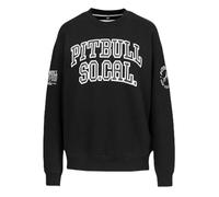 PITBULL Damen Sweatshirt Fiora - Oversize Pullover für Freizeit & Training Rundhals Streetwear Style Großer Frontprint Frauen Crewneck