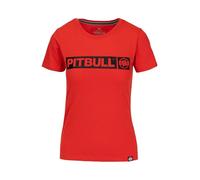 PITBULL Damen T-Shirt Hilltop Baumwollshirt 170g mit Brustprint, Rundhals, Regular Fit, Basic t-Shirt damenshirt, Rundhals t-Shirt