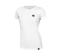 PITBULL Damen T-Shirt Pit Bull West Coast Schlanke Passform Small Logo Kurzarm Basic T-Shirts S Weiß