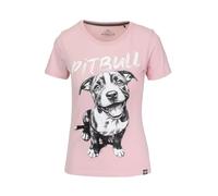 PITBULL Damen T-Shirt Puppy II Baumwollshirt 170g mit Rundhals, Frontprint Welpe“ Regular Fit Kurzarmshirt für Alltag, Sommer & Streetwear-Looks Tshirt