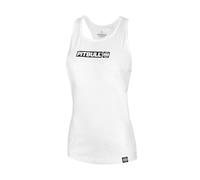 PITBULL Damen Tanktop T-Shirt ohne Ärmel Slim-Fit Tank Top Pit Bull West Coast Slim Fit Hilltop Frauen Sommer Top Sporttop Muskelshirt Ärmelloses Top Trägershirt Boxing M