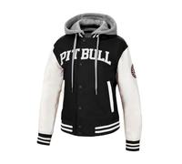 PITBULL Damen Übergangsjacke im College-Bomber-Stil mit Kapuze Bomberjacke College Pit Bull West Coast Eagle Ridge Bomber Jacke Frühlingsjacke Activewear M