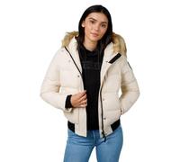 Pitbull Damen Wintersteppjacke mit Kapuze Frauen Winterjacke warm gefüttert Azalea warm gefütterte kapuze mit abnehmbarem fell XL