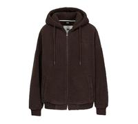 PITBULL Damen Zip Hoodie Daisy - Frauen Kapuzenjacke Oversize Sherpa Fleece, Warme Sweatjacke mit Reißverschluss & Kapuze, Bequemer Winter Pullover mit Taschen, Kuschelige Freizeitjacke