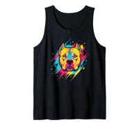 Pitbull Dog Synthwave Retrowave Tank Top
