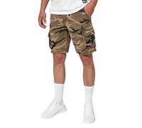 PITBULL Herren Baumwolle Shorts mit Cargo-Stil Männer Kurze Cargo-Hose Pit Bull West Coast Jackal Streetwear Cargo Shorts leicht elastisch Kampfshorts Herren-Shorts S