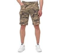 PITBULL Herren Cargoshorts Scott Baumwoll Shorts mit Stretch, vielen Taschen, Reißverschluss, Gürtel-Schlaufen & gesticktem Logo, Kurze Hose Regular Fit, Cargo Shorts