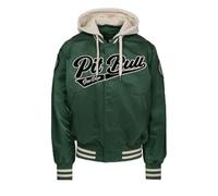PITBULL Herren College Bomberjacke MASON SAN DIEGO mit Kapuze - Übergangsjacke im Baseball Stil, Regular Fit, leichte Jacke mit Reißverschluss