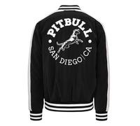 PITBULL Herren Collegejacke MANOLITO Männer Übergangs Bomberjacke im Baseball Stil, Warm Gefüttert, Sportliche Varsity Jacke mit Logo, Retro Look Streetwear