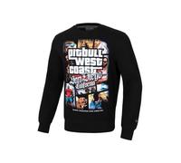 PITBULL Herren Crewneck Sweatshirts Männer Pullover mit Aufdruck Most Wanted Herren-Sweatshirt Bedruckter Pullover S
