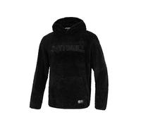 PITBULL Herren Hoodie Aragon - Männer Kapuzenpullover Sherpa Fleece, Warmer Winter Pulli Regular Fit, Bequemer Freizeit Hoody mit Kängurutasche, Sportlicher Sweater mit Stickerei