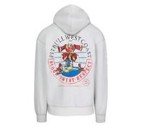 PITBULL Herren Hoodie Champion Bloodline Denim Washed - Sportlicher Kapuzenpullover mit Boxring-Print, Regular Fit, Streetwear Sweatshirt