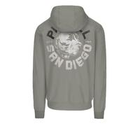 PITBULL Herren Hoodie Dog SD Kapuzenpullover mit Rückenprint, Tricot Terry 280g, elastisch mit Spandex, Männer Sweatshirt mit Kapuze, Leichter Sweater für wärmere Tage