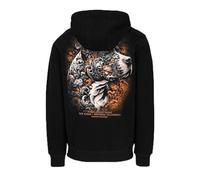 Herren Hoodie Pitbull Tattoo Hooded black