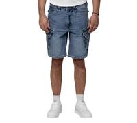 Pitbull Herren Jeans Shorts STRANDWAY Cargo Shorts Männer Denim Bermuda Regular Fit mit Washed-Effekt und Cargotaschen