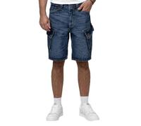 Pitbull Herren Jeans Shorts STRANDWAY Cargo Shorts Männer Denim Bermuda Regular Fit mit Washed-Effekt und Cargotaschen
